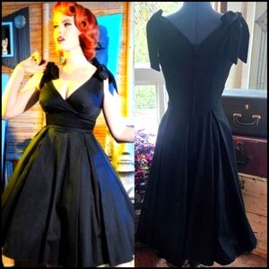 Deadly Dames Tie Me Up Swing Dress